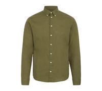 Langarmhemd CASUAL FRIDAY "Langarmhemd CFAnton", Herren, Gr. S, N-Gr, grün (winter moss), Obermaterial: 55% Leinen LI. 45% Baumwolle CO., Hemden (42973931-S) winter moss