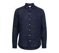 Langarmhemd CASUAL FRIDAY "Langarmhemd CFAnton", Herren, Gr. XXL, N-Gr, blau (navy blazer), Obermaterial: 100% Leinen LI., Hemden (75190930-XXL) navy blazer