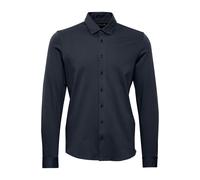 Langarmhemd CASUAL FRIDAY "Langarmhemd CFArthur", Herren, Gr. M, N-Gr, schwarz (schwarz navy), Obermaterial: 72% Baumwolle CO. 24% Polyester PES. 4% Elasthan EL., Hemden (24300954-M) schwarz navy