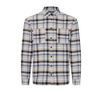 Langarmhemd CASUAL FRIDAY "Langarmhemd CFAugust", Herren, Gr. M, blau (bijou blau), Obermaterial: 100% Baumwolle CO., gemustert, casual, relaxed fit normal, Langarm, Hemden (12302908-M) bijou blau