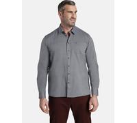 Langarmhemd CHARLES COLBY "Jacquardhemd EARL GEORGE", Herren, Gr. XXXL, grau (grau gemustert), Obermaterial: 100% Baumwolle CO., gemustert, regular fit normal, Hemden (52655700-XXXL) grau gemustert