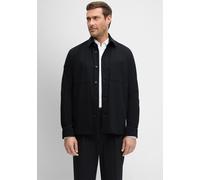 Langarmhemd CINQUE "CIMESSI", Herren, Gr. M, N-Gr, schwarz, Web, Obermaterial: 52% Polyester, 21% Polyamid, 17% Viskose, 10% Elasthan, unifarben, relaxed fit hüftbedeckend, 1-Knopf-Manschette, Hemden,