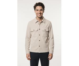 Langarmhemd CINQUE "CIPOLPO", Herren, Gr. M, N-Gr, hellbraun, Cord, Obermaterial: 86% Polyester, 12% Polyamid, 2% Elasthan, unifarben, slim fit hüftbedeckend, 1-Knopf-Manschette, Hemden, Hemdjacke im