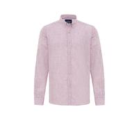 Cipo & Baxx Herren Leinen Hemd Langarm Freizeithemd Standardkragen Regular Fit CH199 Bordeaux L