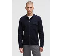 Langarmhemd CMPD, Herren, Gr. L, Normalgrößen, blau (true navy), Strick, Material: 100% Baumwolle, unifarben, regular fit normal, 1-Knopf-Manschette, Hemden, aus Baumwolle (30501049-L) true navy