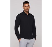 Langarmhemd CMPD, Herren, Gr. M, Normalgrößen, blau, Jersey, Material: 100% Baumwolle, Strukturmuster, figurbetont normal, 1-Knopf-Manschette, Hemden, aus Baumwolle (58289807-M) blau