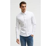 Langarmhemd CMPD, Herren, Gr. XXL, Normalgrößen, weiß, Jersey, Material: 100% Baumwolle, unifarben, slim fit normal, 1-Knopf-Manschette, Hemden, aus Baumwolle (59084337-XXL) weiß