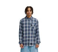 Langarmhemd DC SHOES "Marshal Flannel", Herren, Gr. XL, blau (real teal), Obermaterial: 100% Baumwolle., Hemden (46822747-XL) real teal