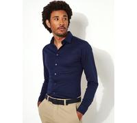 DESOTO Hemd Herren Slim Fit Langarm Kent blau, M