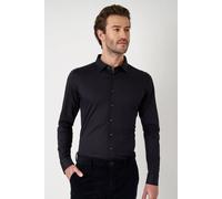 Langarmhemd DESOTO "Jerseyhemd Casual Kent", Herren, Gr. S, N-Gr, blau (navy blossoms), Jersey, Obermaterial: 100% Baumwolle, gemustert, slim fit normal, Rundhals, Raglanärmel,Ärmel mit Ärmelschlitz 1