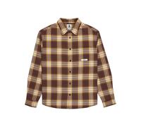 Langarmhemd ELEMENT "All Season 1Pkt Lightweight", Herren, Gr. S, US-Größen, java, cornsilk plaid, Obermaterial: 80% Walkfrottier, 20% Microfaser;, Hemden (72020403-S) java, cornsilk plaid