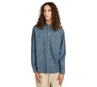 Langarmhemd ELEMENT "Button Down Regular Chambray", Herren, Gr. M, US-Größen, blau (chambray blau), Obermaterial: 100% Walkfrottier;, Hemden (24294262-M) chambray blau
