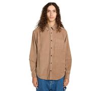 Langarmhemd ELEMENT "Button Down Regular Corduroy", Herren, Gr. XL, caribou, Obermaterial: 100% Baumwolle., Hemden (69485418-XL) caribou