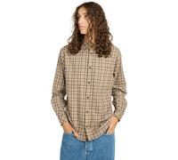 Langarmhemd ELEMENT "Button Down Regular Flannel", Herren, Gr. XS, US-Größen, tartan aluminium, 100% Baumwolle, Hemden (58114330-XS) tartan aluminium
