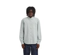 Langarmhemd ELEMENT "Button Down Regular Oxford", Herren, Gr. S, grün (multi), Obermaterial: 100% Baumwolle., Hemden (62876408-S) multi