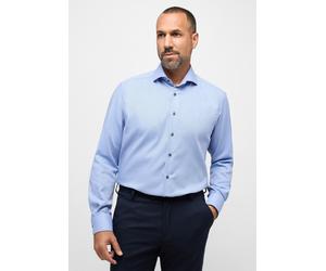 Langarmhemd ETERNA "COMFORT FIT", Herren, Gr. 43, Extra verlängerter Arm, blau, 100% cotton, normal, Manschette, Hemden (86711118-43) blau