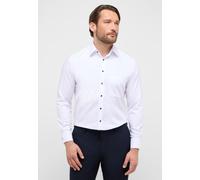 ETERNA Comfort Fit Businesshemd aus Uni Struktur in Weiss, Größe 44