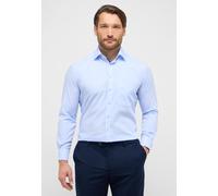 Langarmhemd ETERNA "COMFORT FIT", Herren, Gr. 48, Normalgrößen, blau (hellblau), Popeline, 100% cotton, normal, Langarm Manschette, Hemden, NON IRON (bügelfrei) (53796410-48) hellblau