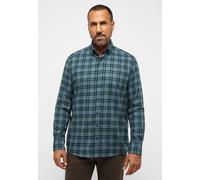 Langarmhemd ETERNA "COMFORT FIT", Herren, Gr. 48, Normalgrößen, jade, Flanell, 52% cotton, 10% Schurwolle, 38% Lyocell, normal, Manschette, Hemden (41481610-48) jade