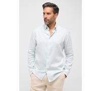 Langarmhemd ETERNA "MODERN FIT", Damen, Gr. 43, Normalgrößen, mint, Twill, 59% cotton, 41% Leinen, tailliert, Manschette, Hemden Langarmhemd (89134466-43)