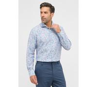 Langarmhemd ETERNA "MODERN FIT", Damen, Gr. 46, Normalgrößen, grau, Twill, 59% cotton, 41% Leinen, tailliert, Manschette, Hemden Langarmhemd, EASY IRON (bügelleicht) (36932759-46)