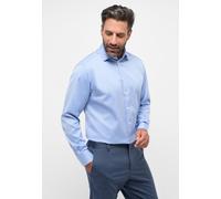 Langarmhemd ETERNA "MODERN FIT", Herren, Gr. 38, Normalgrößen, blau, Twill, 100% Baumwolle, tailliert, Manschette, Hemden, NON IRON (bügelfrei) (32703015-38) blau