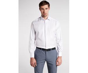 Langarmhemd ETERNA "MODERN FIT", Herren, Gr. 40, Extra verlängerter Arm, weiß, Twill, 100% cotton, tailliert, Umschlagmanschette, Hemden, NON IRON (bügelfrei) (19050203-40) weiß