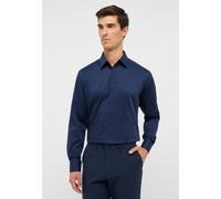 Langarmhemd ETERNA "MODERN FIT", Herren, Gr. 40, Normalgrößen, navy, Satin, 100% Baumwolle, tailliert, Manschette, Hemden, NON IRON (bügelfrei) (49629448-40) navy