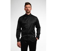 Langarmhemd ETERNA "MODERN FIT", Herren, Gr. 41, Normalgrößen, schwarz, Twill, 100% Baumwolle, tailliert, Umschlagmanschette, Hemden Langarmhemd, NON IRON (bügelfrei) (60267833-41)