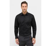 ETERNA - Hemd Popeline Langarm schwarz, 42/Langarm - 65cm