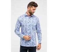 Langarmhemd ETERNA "MODERN FIT", Herren, Gr. 43, Normalgrößen, blau, Twill, 100% Baumwolle, tailliert, Manschette, Hemden Langarmhemd, NON IRON (bügelfrei) (86892563-43)