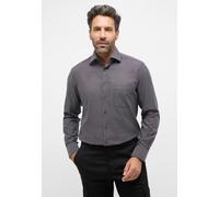 Langarmhemd ETERNA "MODERN FIT", Herren, Gr. 43, verlängerte Ärmellängen, graphit, 100% cotton, tailliert, Manschette, Hemden Langarmhemd, NON IRON (bügelfrei) (46830519-43)