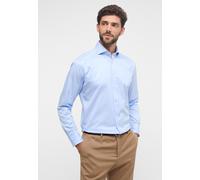 Langarmhemd ETERNA "MODERN FIT", Herren, Gr. 44, Normalgrößen, blau (hellblau), Twill, 100% Baumwolle, tailliert, Manschette, Hemden, EASY IRON (bügelleicht) (52195635-44) hellblau
