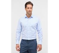 Langarmhemd ETERNA "MODERN FIT", Herren, Gr. 46, Normalgrößen, blau (hellblau), 100% Baumwolle, tailliert, Manschette, Hemden, NON IRON (bügelfrei) (38746055-46) hellblau