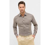 Langarmhemd ETERNA "MODERN FIT", Herren, Gr. 46, Normalgrößen, mandel, Twill, 100% Baumwolle, tailliert, Manschette, Hemden, NON IRON (bügelfrei) (20964368-46) mandel