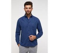 Langarmhemd ETERNA "REGULAR FIT", Herren, Gr. L, US-Größen, dunkelblau, Flanell, 70% cotton, 30% Lyocell, normal, Manschette, Hemden Langarmhemd (74768127-L)