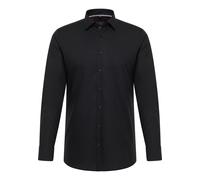SLIM FIT Hemd in schwarz unifarben 39