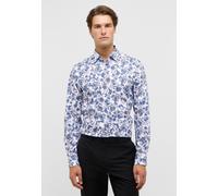 ETERNA Slim Fit Hemd blau, Bedruckt