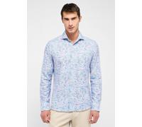 Langarmhemd ETERNA "SLIM FIT", Damen, Gr. 44, Normalgrößen, grau, Twill, 59% cotton, 41% Leinen, schmal, Manschette, Hemden Langarmhemd, EASY IRON (bügelleicht) (83036161-44)