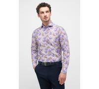 Langarmhemd ETERNA "SLIM FIT", Damen, Gr. 44, Normalgrößen, lila, Twill, 59% cotton, 41% Leinen, schmal, Manschette, Hemden Langarmhemd (10512613-44)