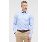 Langarmhemd ETERNA "SLIM FIT", Herren, Gr. 39, Normalgrößen, blau (hellblau), 100% cotton, schmal, Langarm Manschette, Hemden, NON IRON (bügelfrei) (44025444-39) hellblau