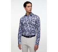 Langarmhemd ETERNA "SLIM FIT", Herren, Gr. 39, Normalgrößen, blau, Satin, 100% cotton, schmal, Manschette, Hemden Langarmhemd, NON IRON (bügelfrei) (50377803-39)