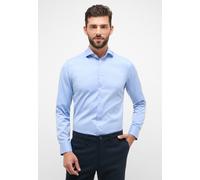 Langarmhemd ETERNA "SLIM FIT", Herren, Gr. 39, Normalgrößen, blau, Twill, 100% Baumwolle, schmal, Manschette, Hemden, NON IRON (bügelfrei) (40734850-39) blau