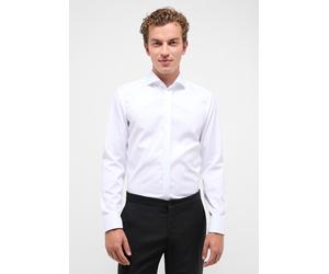 Langarmhemd ETERNA "SLIM FIT", Herren, Gr. 39, Normalgrößen, weiß, Twill, 100% cotton, schmal, Umschlagmanschette, Hemden, NON IRON (bügelfrei) (15947749-39) weiß