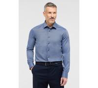 ETERNA Slim Fit Businesshemd aus Uni Struktur in Bleu, Größe 41
