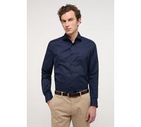 Langarmhemd ETERNA "SLIM FIT", Herren, Gr. 41, Normalgrößen, navy, Twill, 100% Baumwolle, schmal, Manschette, Hemden Langarmhemd, NON IRON (bügelfrei) (28954214-41)