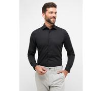 Langarmhemd ETERNA "SLIM FIT", Herren, Gr. 41, Normalgrößen, schwarz, Popeline, 100% Baumwolle, schmal, Manschette, Hemden, NON IRON (bügelfrei) (68280818-41) schwarz