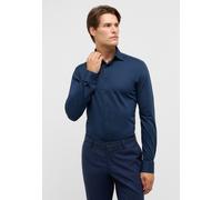ETERNA Herren Japanese Knitted Hybrid Shirt Slim FIT 1/1 Navy 42_H_1/1