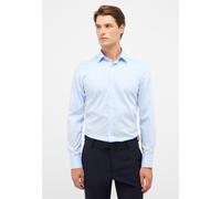 Langarmhemd ETERNA "SLIM FIT", Herren, Gr. 46, Normalgrößen, hellblau, Satin, 100% Baumwolle, schmal, Manschette, Hemden Langarmhemd, NON IRON (bügelfrei) (44208732-46)