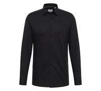 Langarmhemd ETERNA "SLIM FIT", Herren, Gr. 46, Normalgrößen, schwarz, 100% Baumwolle, schmal, Manschette, Hemden, NON IRON (bügelfrei) (51049940-46) schwarz